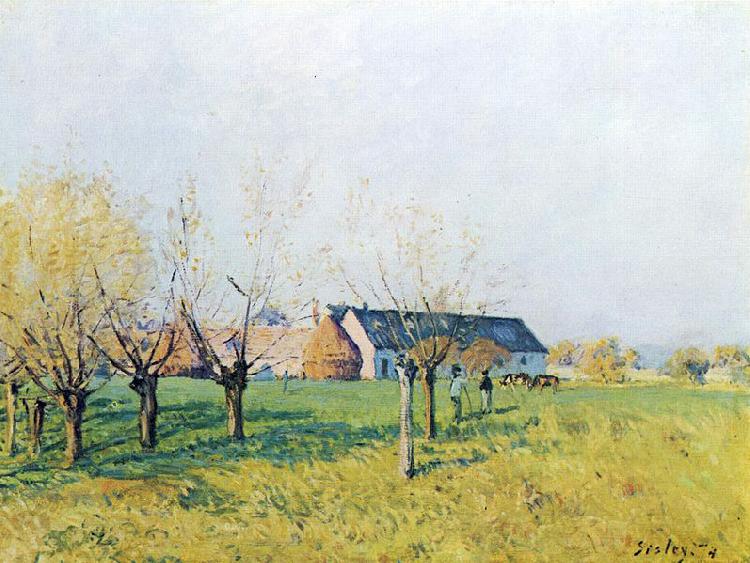 Alfred Sisley Bauernhof zum Hollenkaff